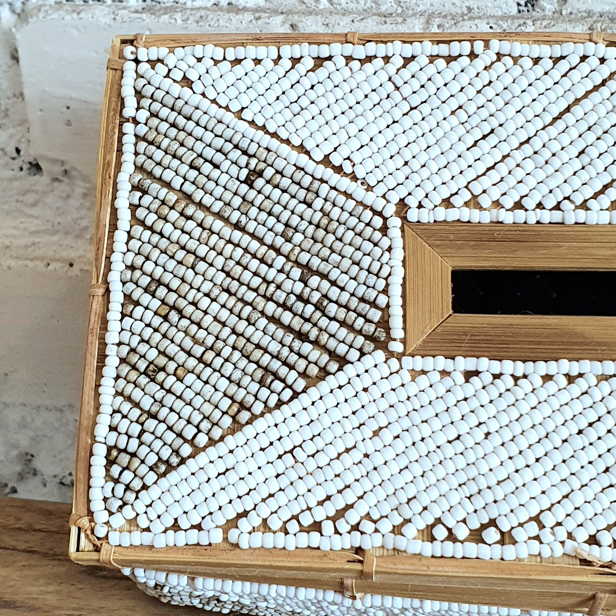Handwoven Rattan Tissue Box Set of 2｜Natural Bamboo Decorative Organizer｜Boho Rectangular Tissue Holder