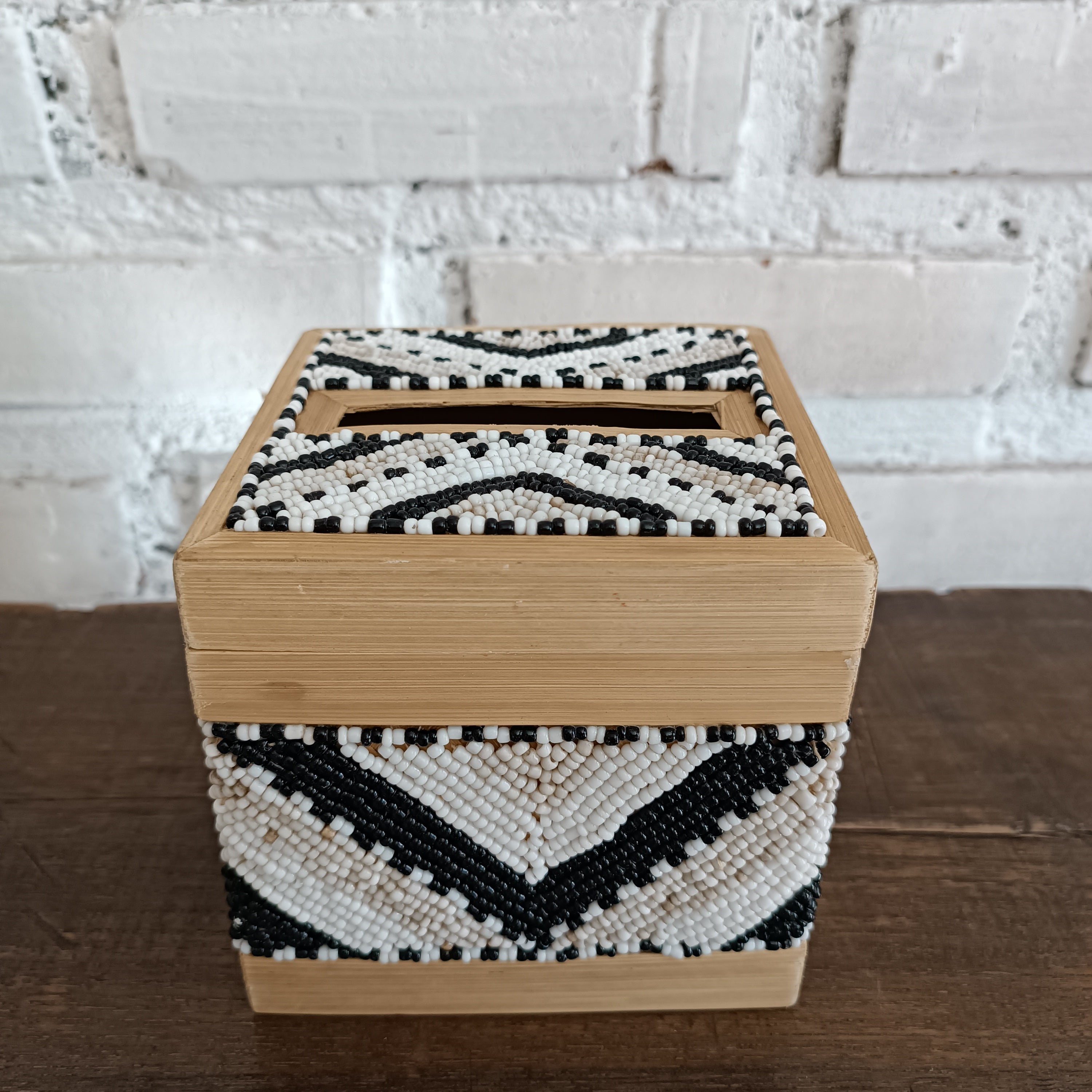 Geometric Handwoven Rattan Storage Box Set of 3｜Lidded Bamboo Organizer｜Boho Decorative Storage Baskets for Home