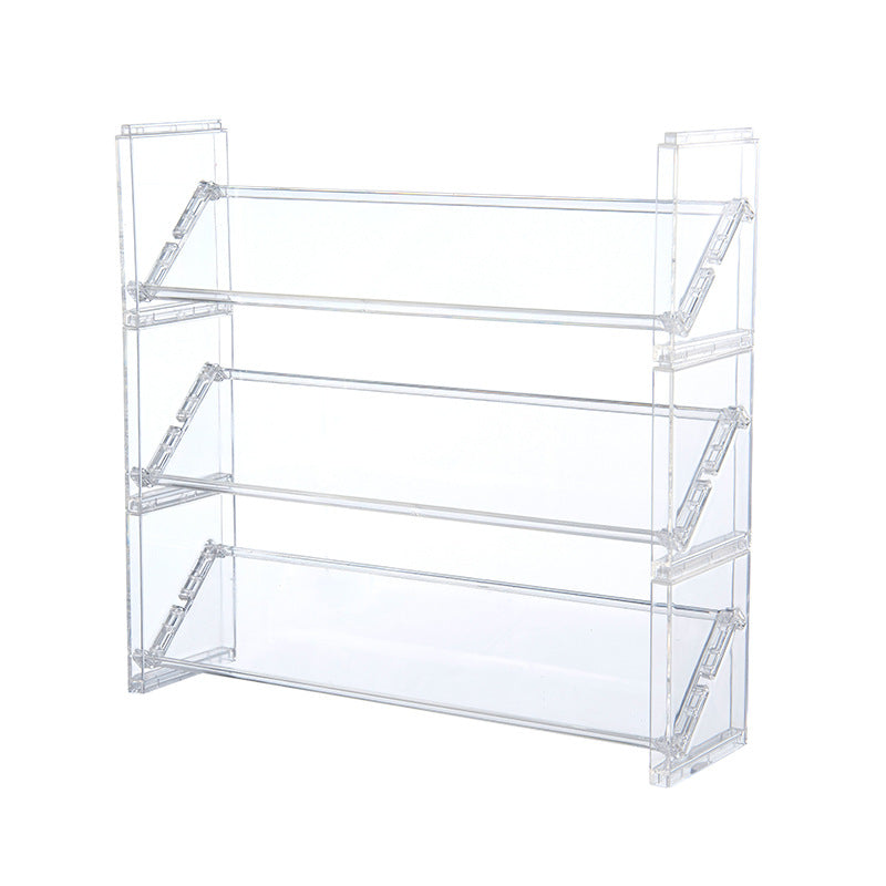 Clear Acrylic Multi-Layer Organizer Shelf｜4-Tier Display Rack for Cosmetics, Perfumes, Figures & Desk Storage