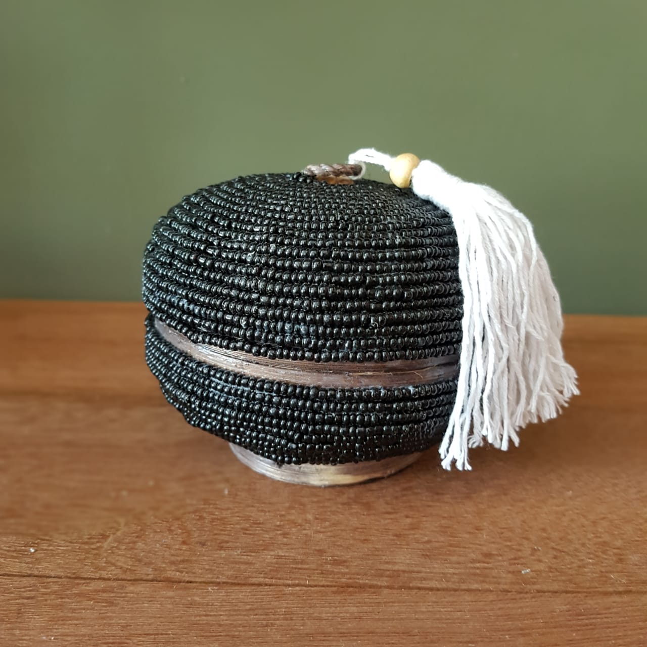 Handwoven Round Tassel Rattan Storage Box｜Boho Natural Wicker Organizer｜Decorative Small Keepsake Box (4 Colors Available)