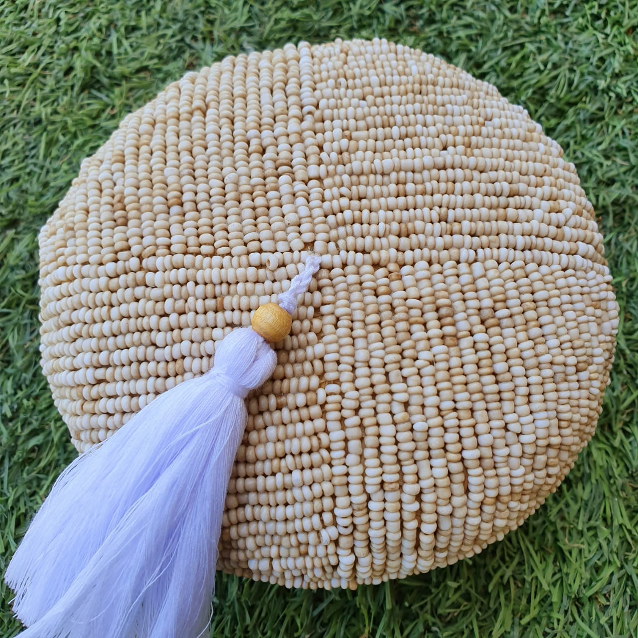 Handwoven Bamboo Round Storage Box Set of 2 with Tassel Lid｜Natural Decorative Organizer｜Boho Home Storage Baskets