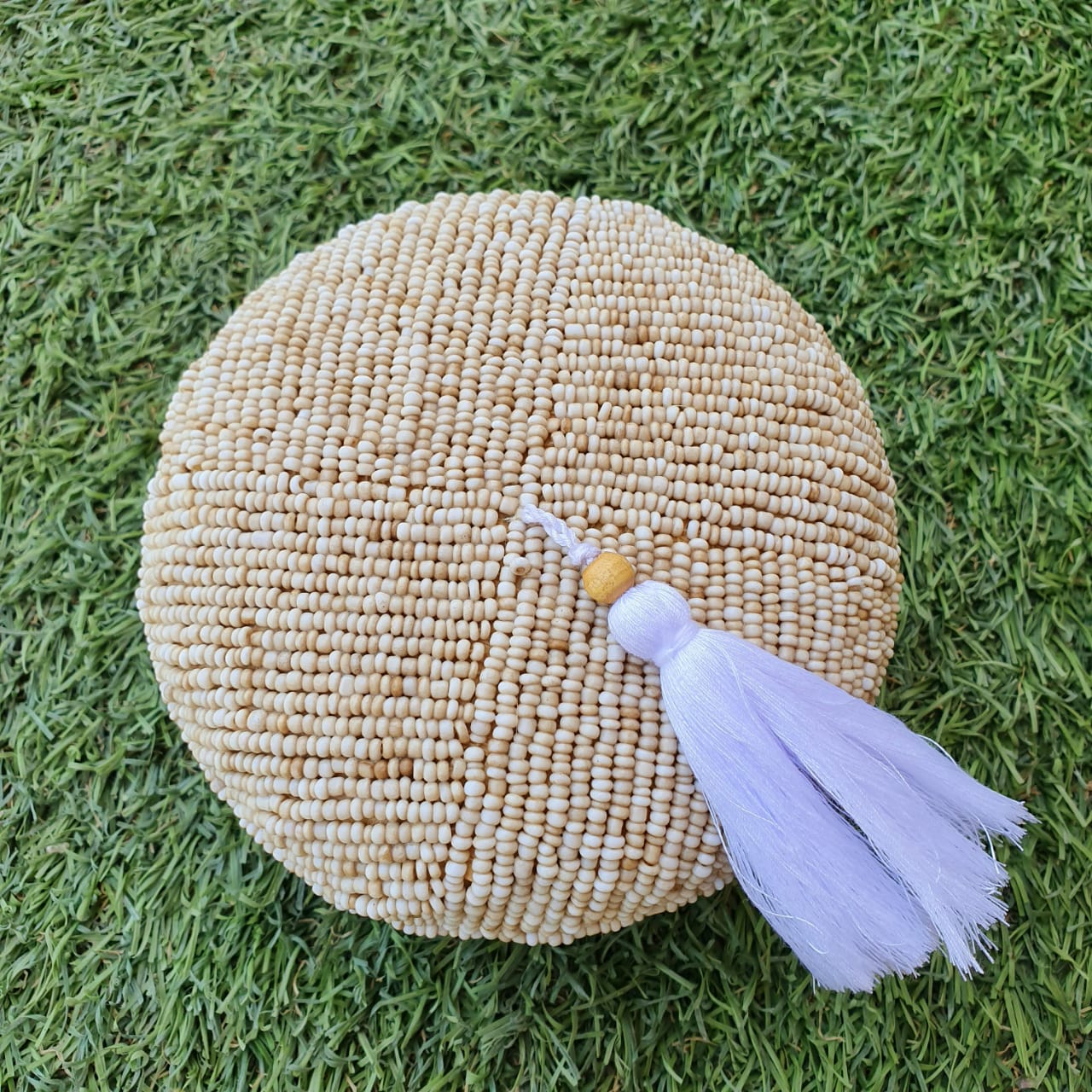 Handwoven Bamboo Round Storage Box Set of 2 with Tassel Lid｜Natural Decorative Organizer｜Boho Home Storage Baskets